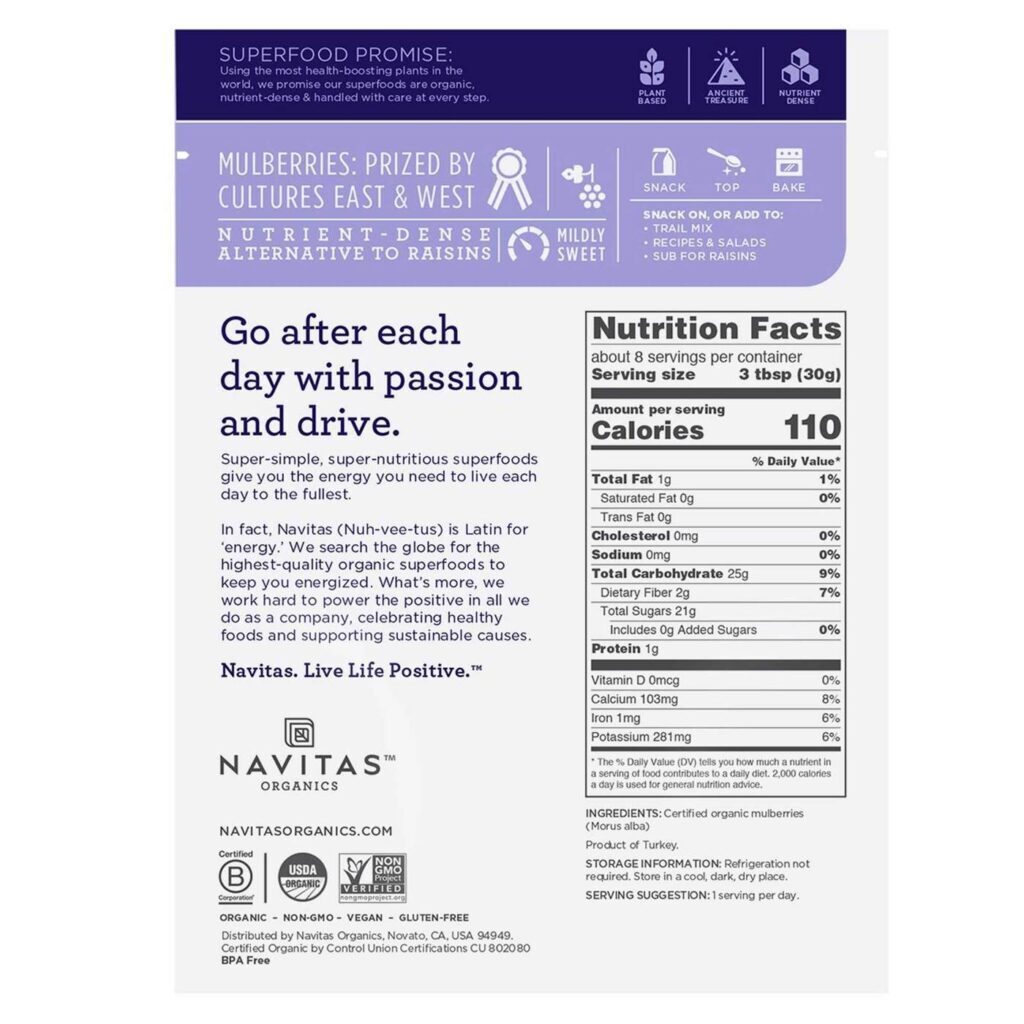 Navitas Naturals Amoras Orgânicas em Pó - 227g: Superalimento Puro para o Bem-Estar - Imagem 2