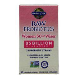 Garden of Life Probióticos para Mulheres 50+ – 90 Cápsulas Vegetarianas: Saúde Intestinal e Bem-Estar Completo