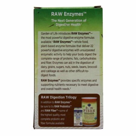 Garden of Life RAW Enzimas™ Homens - 90 Cápsulas Vegetarianas: Suporte Digestivo Premium no Brasil - Imagem 3