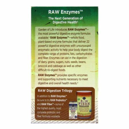 Garden of Life, Enzimas RAW para Mulheres - 90 Cápsulas Vegetarianas: Saúde Digestiva e Bem-Estar - Imagem 3