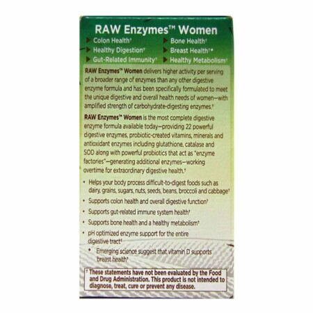 Garden of Life, Enzimas RAW para Mulheres - 90 Cápsulas Vegetarianas: Saúde Digestiva e Bem-Estar - Imagem 5