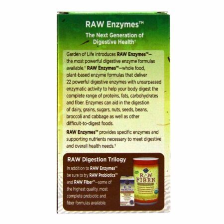 Garden of Life Enzimas RAW para Mulheres Acima de 50 - 90 Cápsulas Vegetarianas - Imagem 3