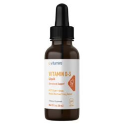 eVitamins Vitamina D Líquido Sem Sabor 59ml (2 oz) - Saúde Óssea e Imunidade