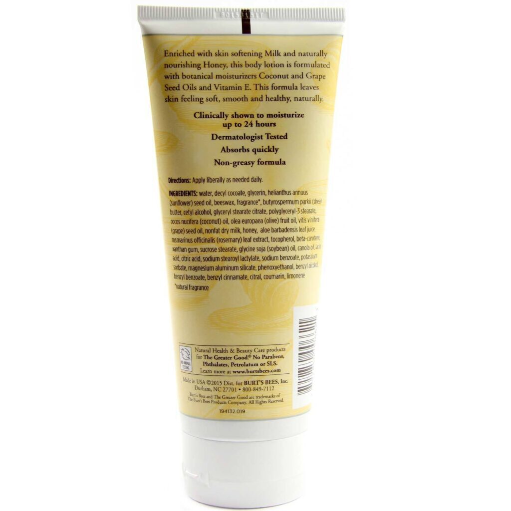 Burt's Bees Hidratante Corporal Leite e Mel 170g: Nutrição Profunda e Pele Macia - Imagem 2