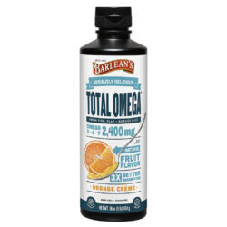 Barlean's Total Omega com Creme de Laranja - 454g: Ômega 3, 6, 9 para Saúde e Bem-Estar
