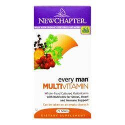 New Chapter Todo Homem 72 Tabletes: Nutrição Essencial para Vitalidade Masculina