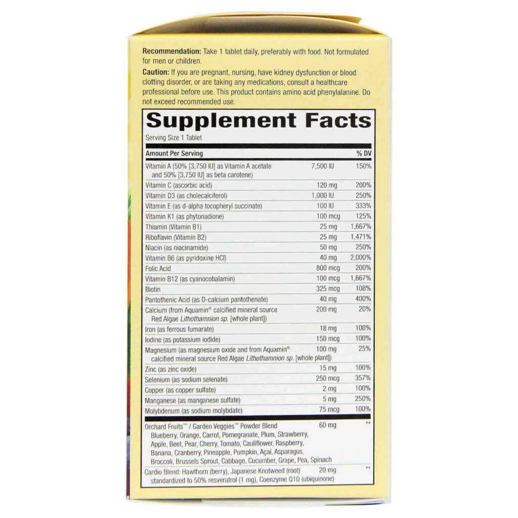 Nature's Way Alive! Multivitamínico Feminino - 60 tabletes: Energia e Bem-Estar Completo - Imagem 4