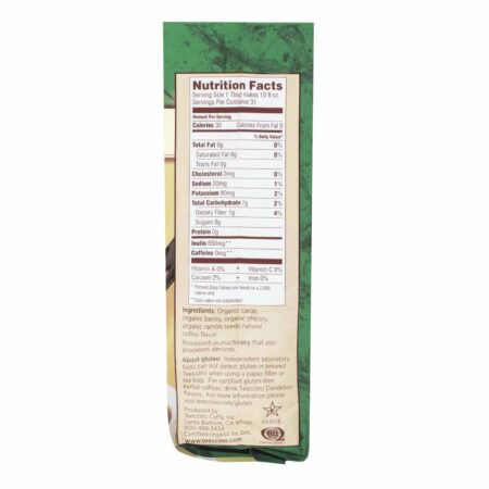 Teeccino, Café Herbal - Assado Francês - 11 oz (312g) - Image 3