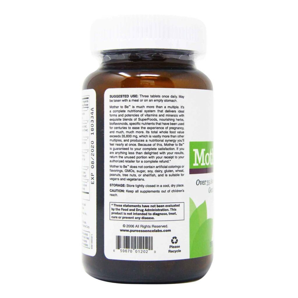 Pure Essence Labs Mãe a Ser 90 Tabletes: Nutrição Essencial para Gestantes no Brasil - Imagem 2
