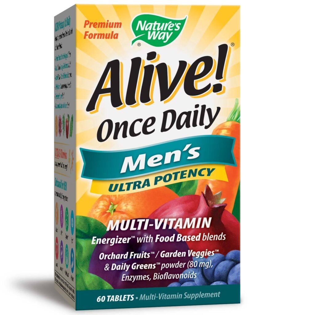 Alive! Multivitamínico Nature's Way Homens - 60 Comprimidos: Energia e Vitalidade para o Dia a Dia Brasileiro