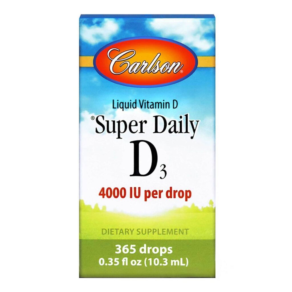 Vitamina D3 Carlson Labs 4000 UI por Gota - 365 Gotas Essenciais