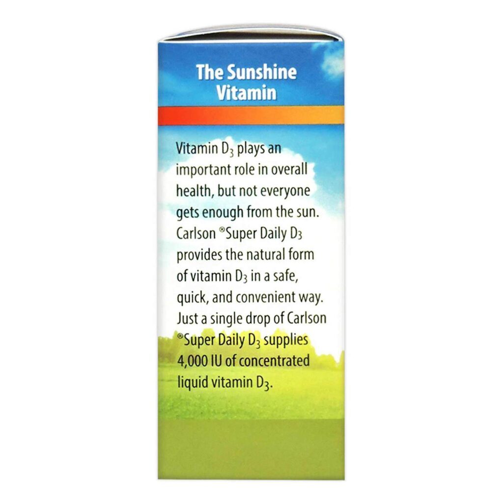 Vitamina D3 Carlson Labs 4000 UI por Gota - 365 Gotas Essenciais - Imagem 5