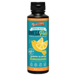 Barlean's Ômega Óleo de Peixe Pals Crianças Limonada 227g - Suporte Cognitivo e Imunológico