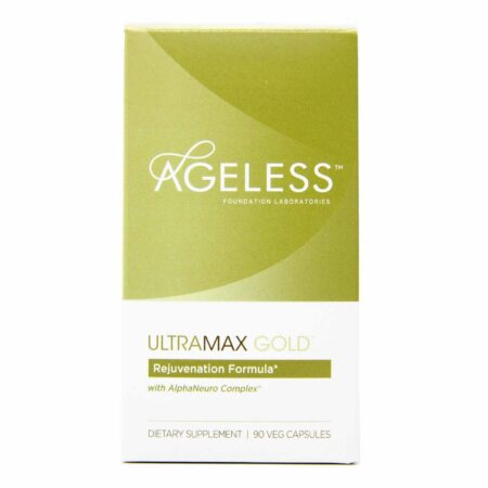 Ageless Foundation, Ultra MAX Gold com Complexo AlphaNeuro® - 90 Cápsulas