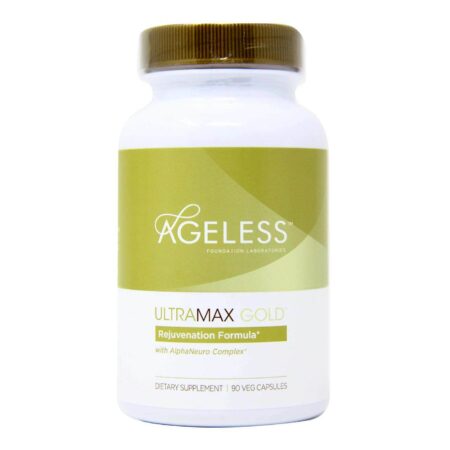 Ageless Foundation, Ultra MAX Gold com Complexo AlphaNeuro® - 90 Cápsulas - Image 5