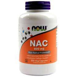 Now Foods NAC 600 mg – 250 Cápsulas: Potencialize Sua Saúde com N-Acetil Cisteína