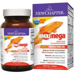 New Chapter Wholemega Óleo de Peixe 180 Cápsulas - Nutrição Integral para o Bem-Estar