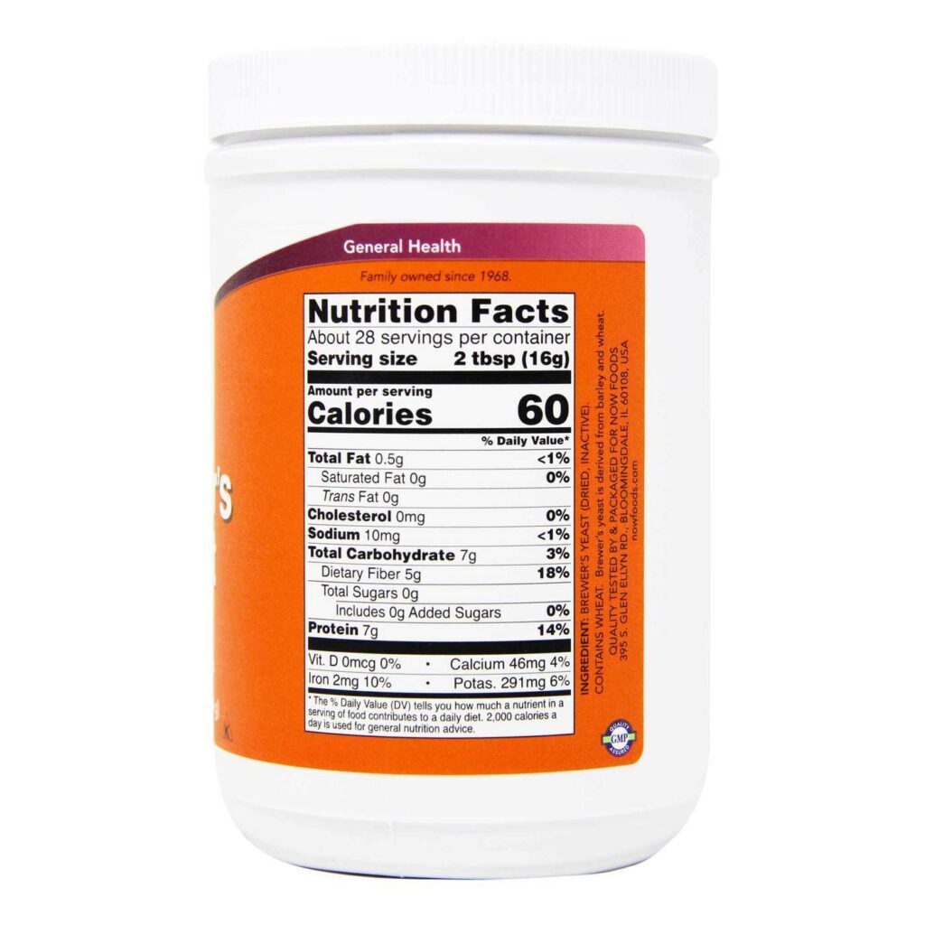 Levedura de Cerveja Now Foods 454g: Essencial para Bem-Estar e Nutrição - Imagem 3