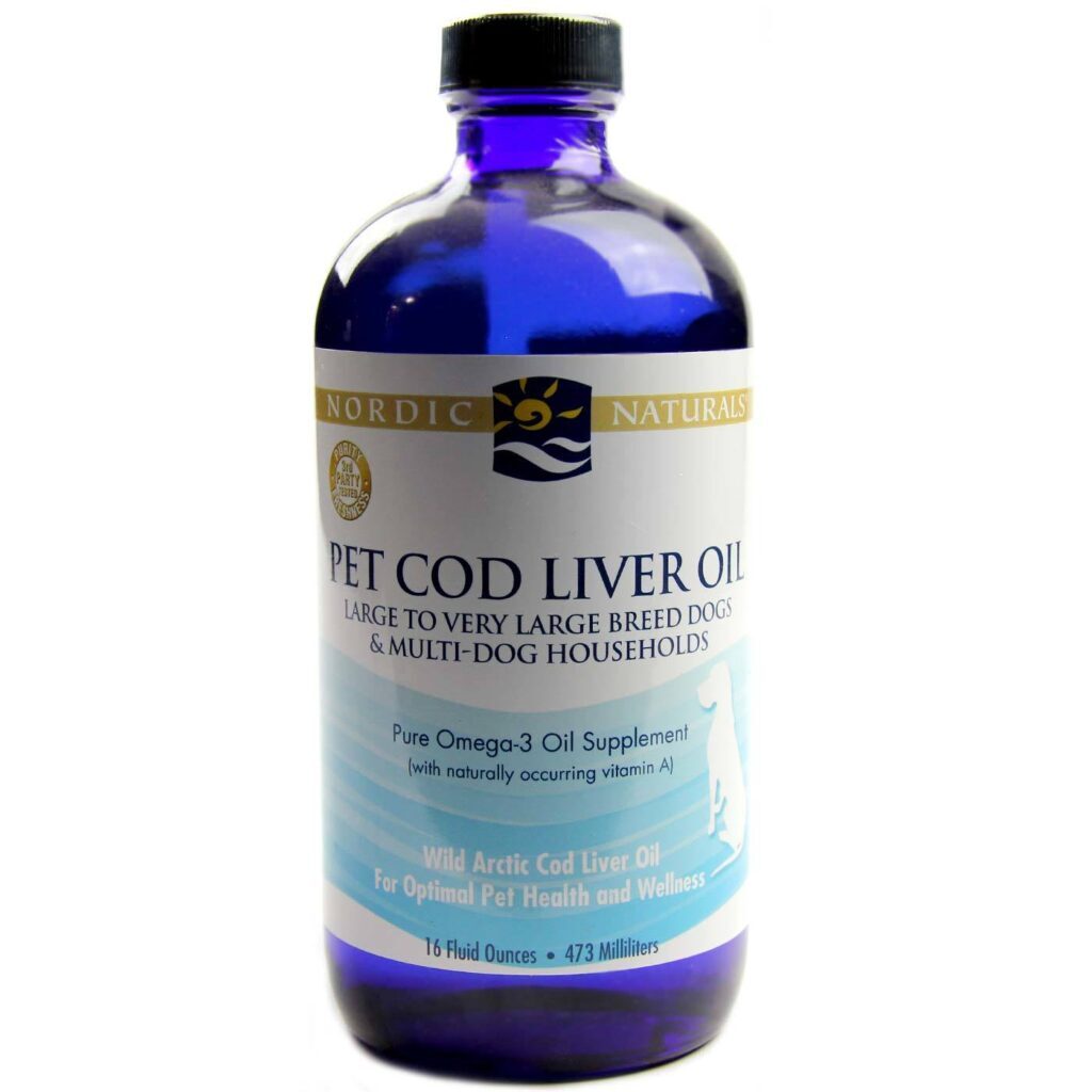 Nordic Naturals Óleo de Fígado de Bacalhau para Cães e Gatos 473 mL | Saúde e Pelagem Brilhante