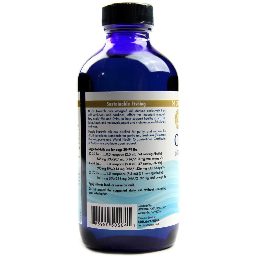 Nordic Naturals Omega 3 Pet™ para Cães de Raças Médias e Grandes - 237 ml - Imagem 3