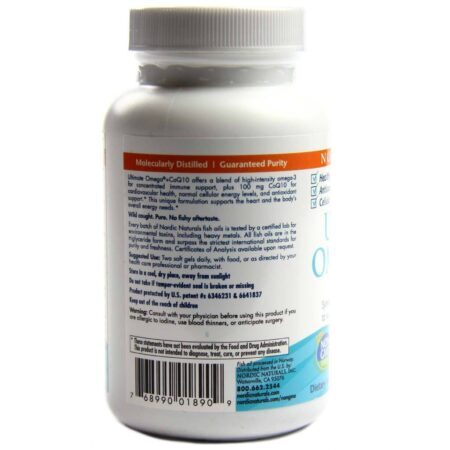 Nordic Naturals Ultimate Ômega + CoQ10 60 Cápsulas: Saúde Cardíaca e Vitalidade - Imagem 3
