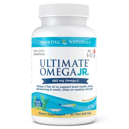 Nordic Naturals, Ultimate® Ômega Jr. Morango - 90 Mini ​​Cápsulas em Gel