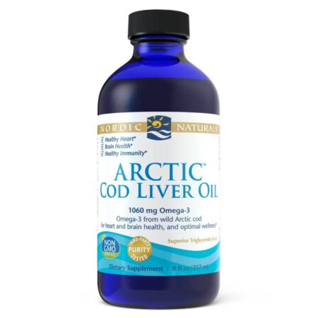 Nordic Naturals, Óleo de fígado de bacalhau do Ártico - sem sabor - 237mL