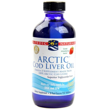 Nordic Naturals Ártico Cod Liver Oil Morango 8 fl oz