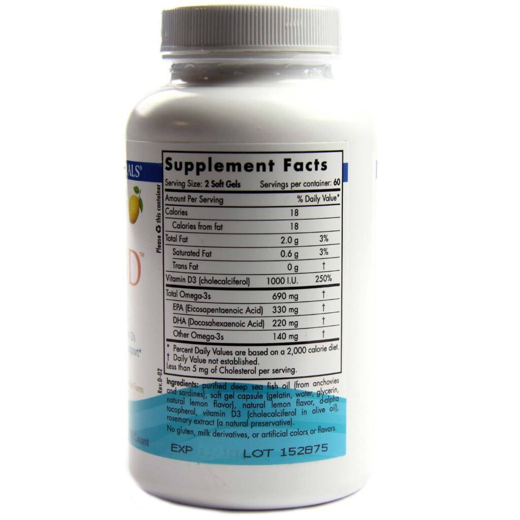 Nordic Naturals Omega-3D Limão - 120 Cápsulas: Saúde e Bem-Estar para Brasileiros - Imagem 2