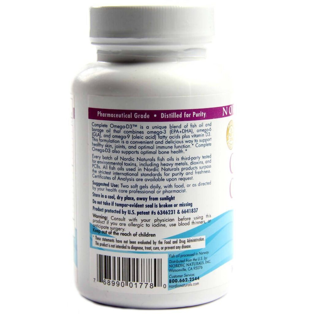 Complete Omega D3 Nordic Naturals Limão 60 Cápsulas em Gel - Saúde Completa - Imagem 3