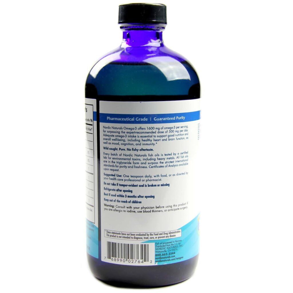 Ômega-3 Líquido 1600mg Nordic Naturals 473ml: Saúde Cardiovascular e Cerebral no Brasil - Imagem 3