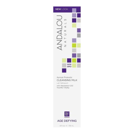 Andalou Naturals, Demaquilante de Leite, Probiótico de Damasco Anti Idade - 178 ml