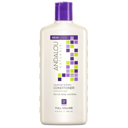 Andalou Naturals, Condicionador de Lavanda e Biotina para Volume Completo - 11,5 oz (340mL)