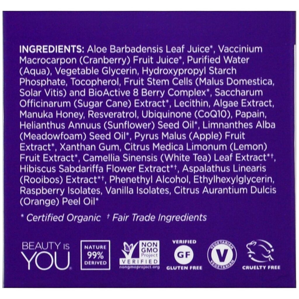 Máscara Facial Andalou Naturals 8 Frutas Bioativas Antienvelhecimento 50g - Imagem 2