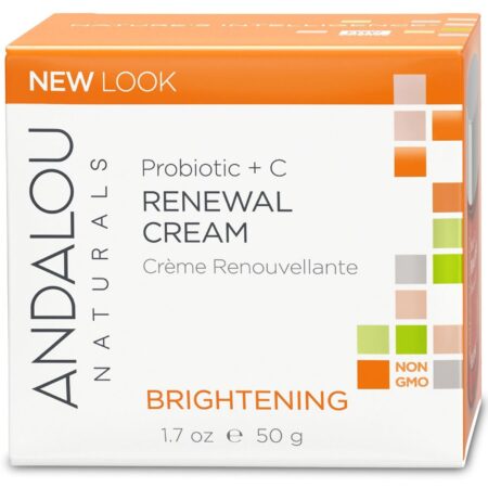 Andalou Naturals, Probiótico + Vitamina C Creme Renovador - 50 g