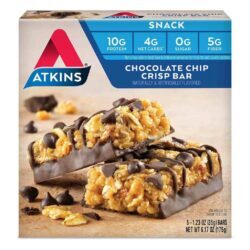 Barras de Proteína Atkins Chocolate Chip Crisp - 5 Barras: Sabor e Nutrição para o Brasil