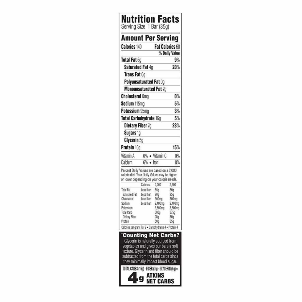 Barras de Proteína Atkins Chocolate Chip Crisp - 5 Barras: Sabor e Nutrição para o Brasil - Imagem 3