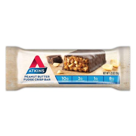 Atkins, Barras de Proteína, Manteiga de Amendoim Fudge Crisp - 5 Barras - Image 2