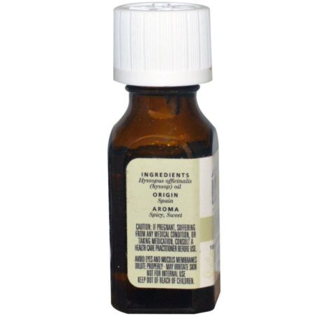 Aura Cacia Óleo Essencial Hissopo Puro 15mL - Alívio Respiratório e Bem-Estar - Imagem 2
