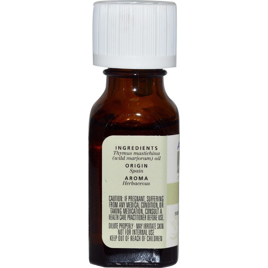 Aura Cacia Óleo Essencial de Manjerona (Origanum majorana) 15mL - Aroma Calmante e Bem-Estar - Imagem 2