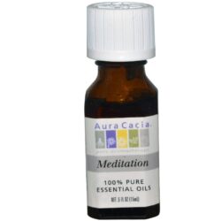 Aura Cacia Óleo Essencial para Meditação - 15ml (0,5 fl oz) - Pureza e Foco