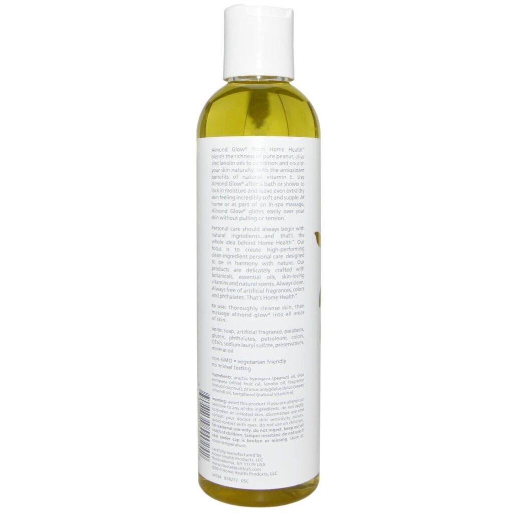 Loção Corporal Almond Glow®, Coco - Home Health Products 236 ml (8 fl oz) | Hidratação Profunda - Imagem 2