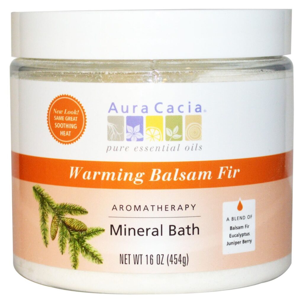 Aura Cacia Mineral Bath Soothing Calor 453g - Banho Relaxante e Revigorante