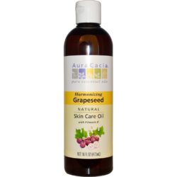 Aura Cacia Óleo de Semente de Uva com Vitamina E 473ml - Puro e Nutritivo
