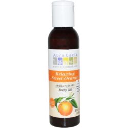 Aura Cacia Óleo Corporal Aromaterapia Laranja Relaxante 118 ml (4 fl oz) - Bem-Estar Natural