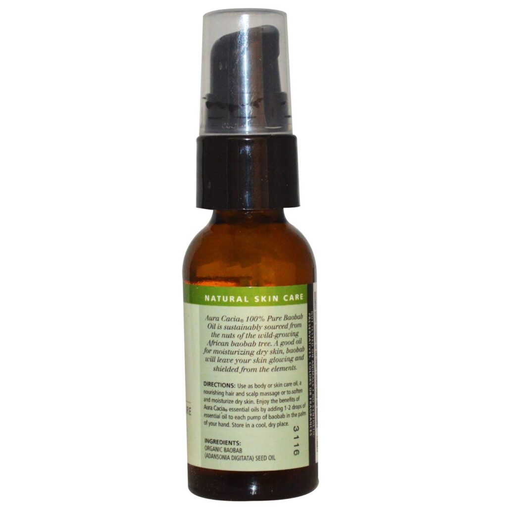 Óleo de Baobá Orgânico Aura Cacia 29.5ml - Nutrição Pura para Sua Pele - Imagem 2