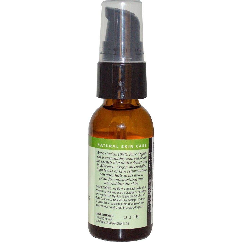 Aura Cacia Óleo de Argan Orgânico Puro 30ml - Nutrição Profunda para Pele e Cabelos - Imagem 2