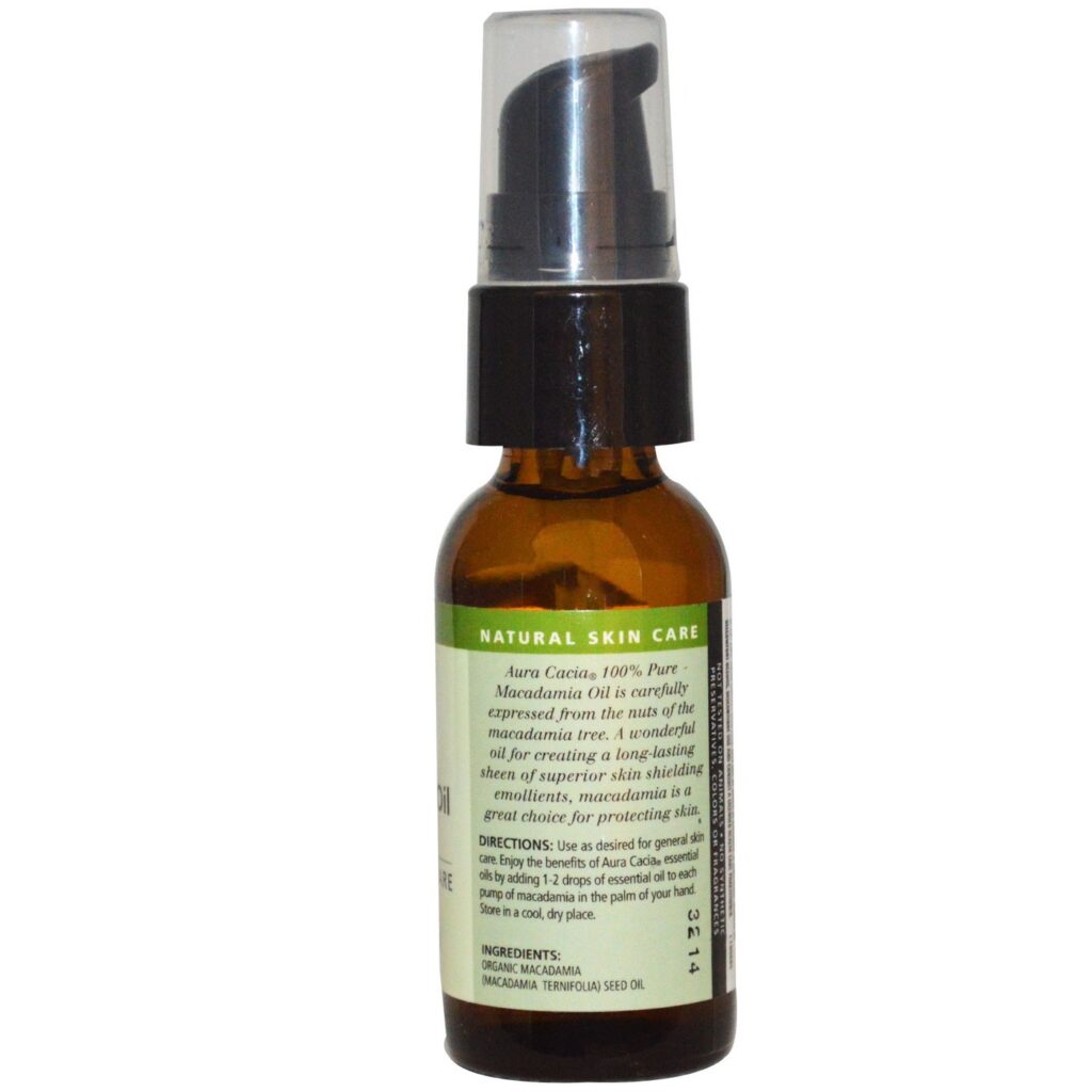 Aura Cacia Óleo de Macadâmia Puro 30 ml: Nutrição Profunda para Pele e Cabelos Radiantes - Imagem 2