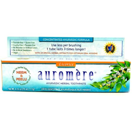 Auromere, Creme Dental com Ervas Ayurvédica - 4.16oz (117g)