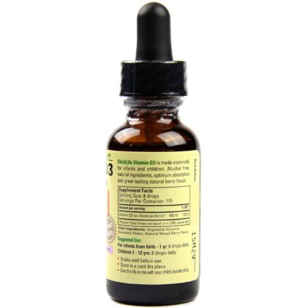 ChildLife, Vitamina D3, Frutas Vermelhas - 30 ml - Image 2